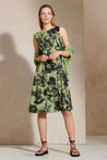 LUISA CERANO-OUTLET-SALE-Kleid mit Flower-Print-Kleider & Röcke-34-verbene / black-by-ARCHIVIST