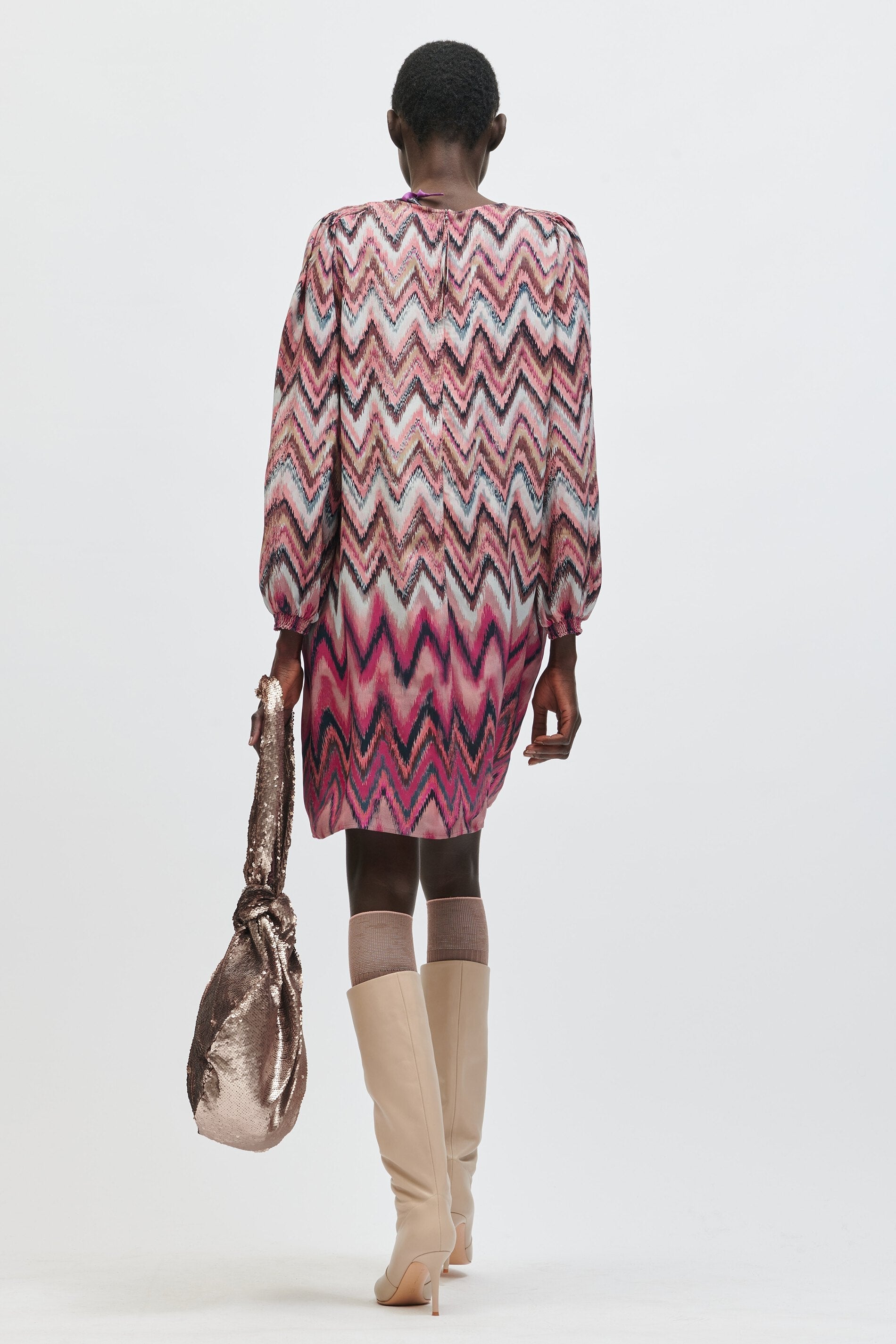 LUISA CERANO-OUTLET-SALE-Kleid mit Graphic-Print-Kleider & Röcke-by-ARCHIVIST