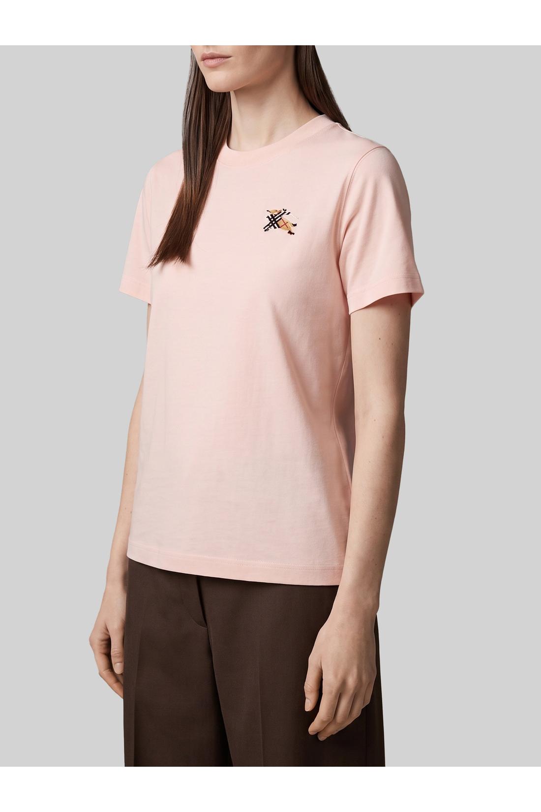 Burberry-OUTLET-SALE-Knight Check cotton T-shirt-ARCHIVIST