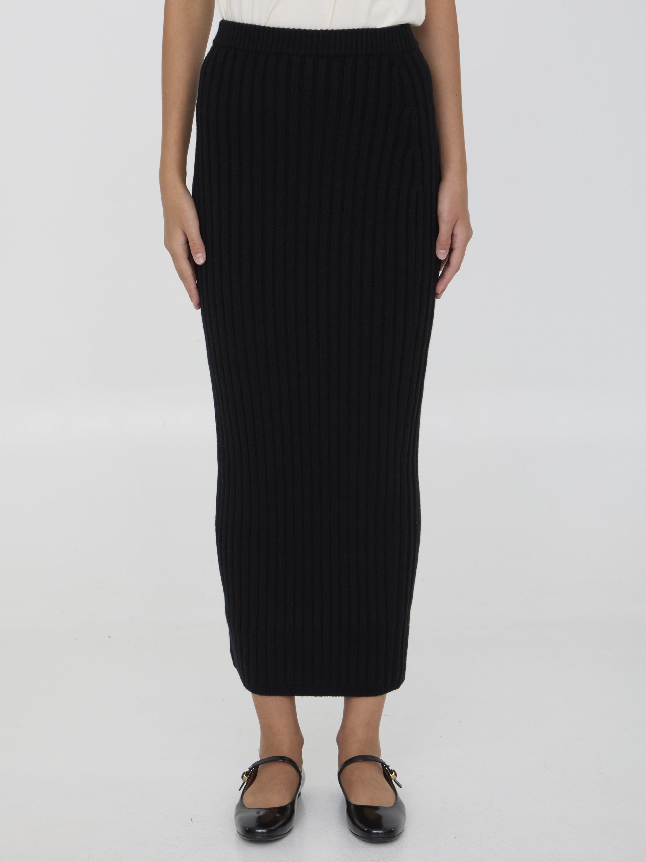 MAX MARA-OUTLET-SALE-Knit pencil skirt-ARCHIVIST