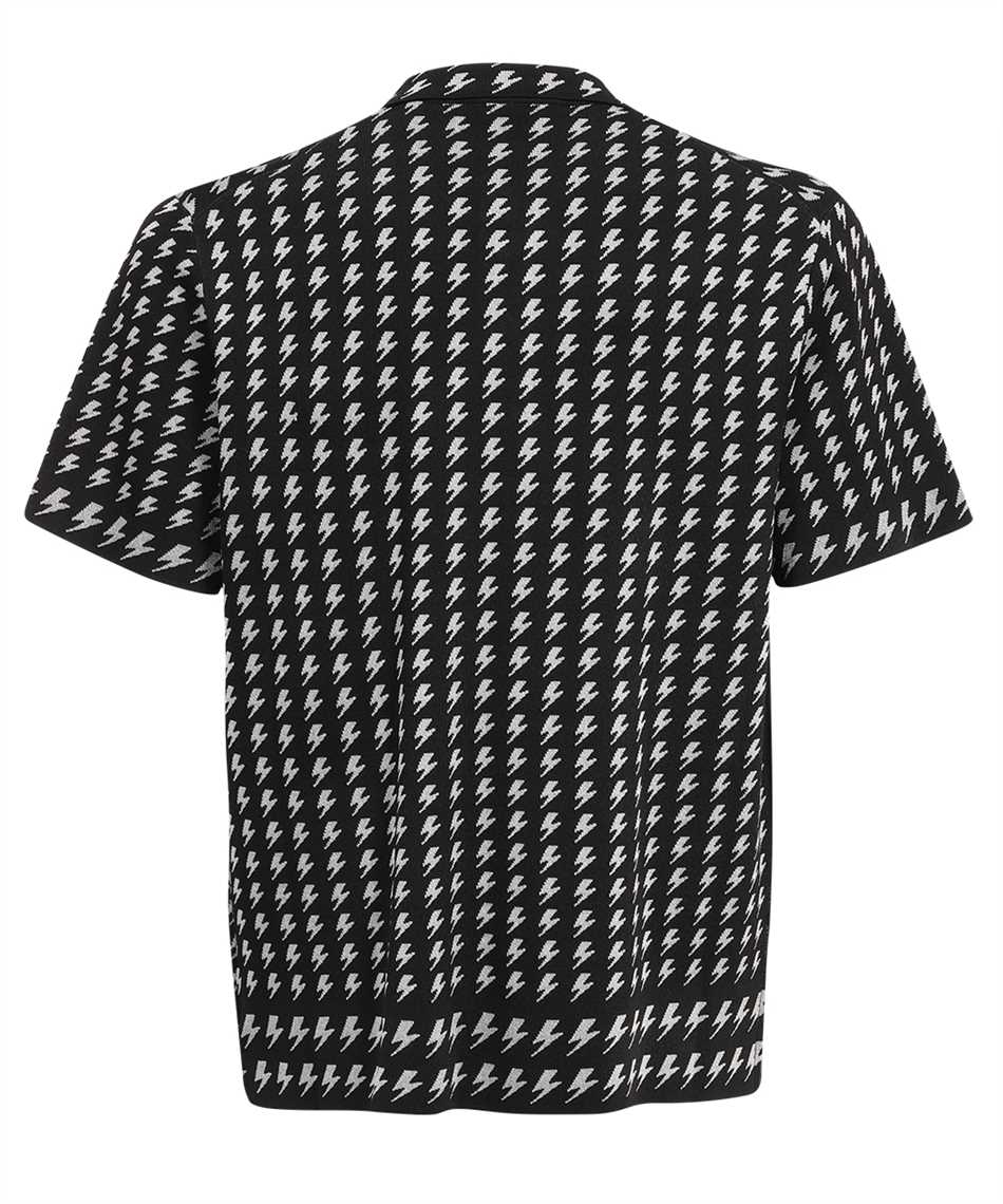 Neil Barrett-OUTLET-SALE-Knit polo shirt-ARCHIVIST