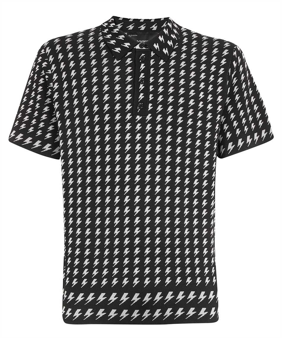 Neil Barrett-OUTLET-SALE-Knit polo shirt-ARCHIVIST