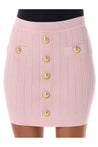 BALMAIN-OUTLET-SALE-Knit skirt with buttons-ARCHIVIST