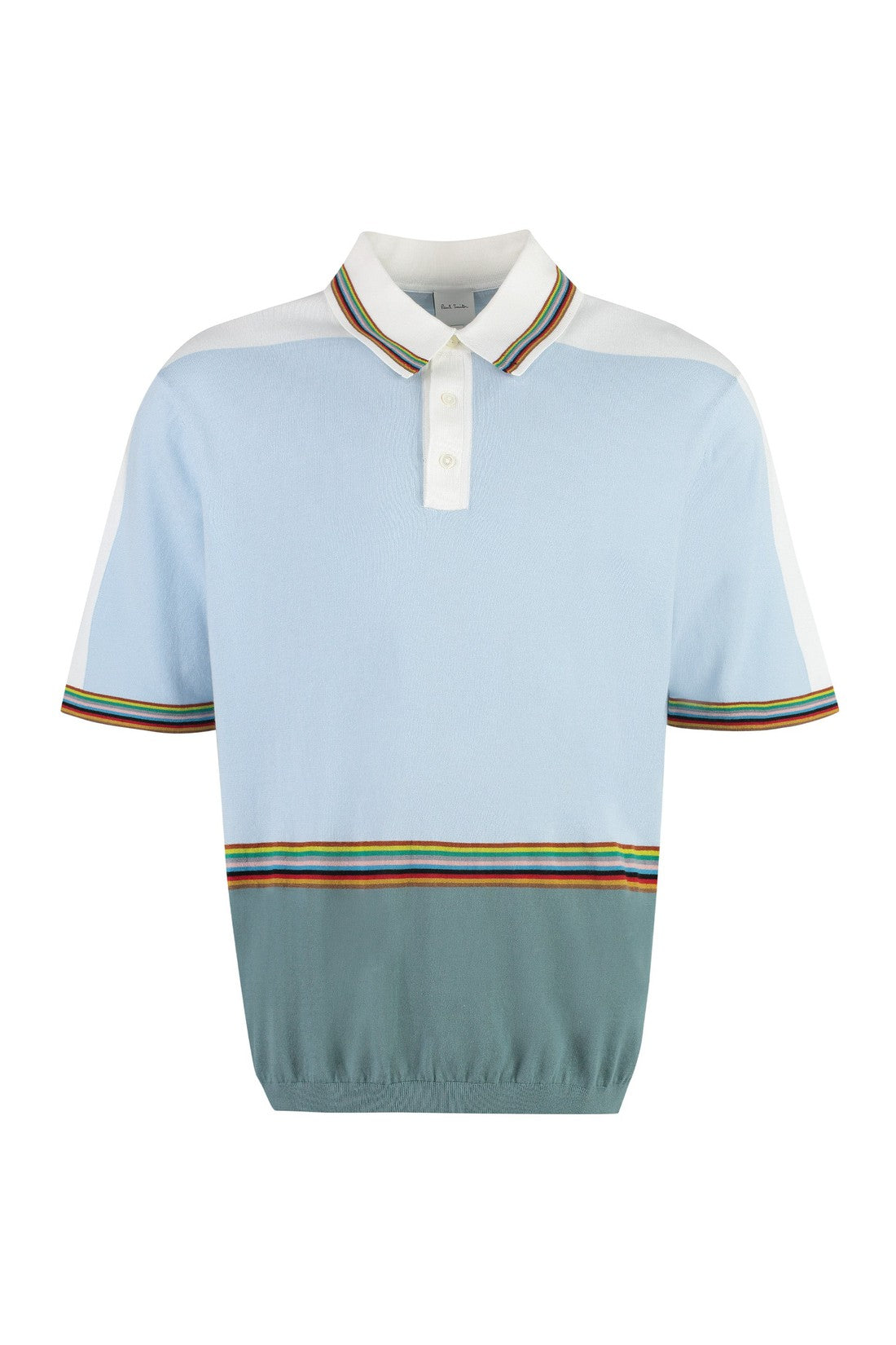 Paul Smith-OUTLET-SALE-Knitted cotton polo shirt-ARCHIVIST