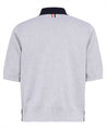 Thom Browne-OUTLET-SALE-Knitted cotton polo shirt-ARCHIVIST