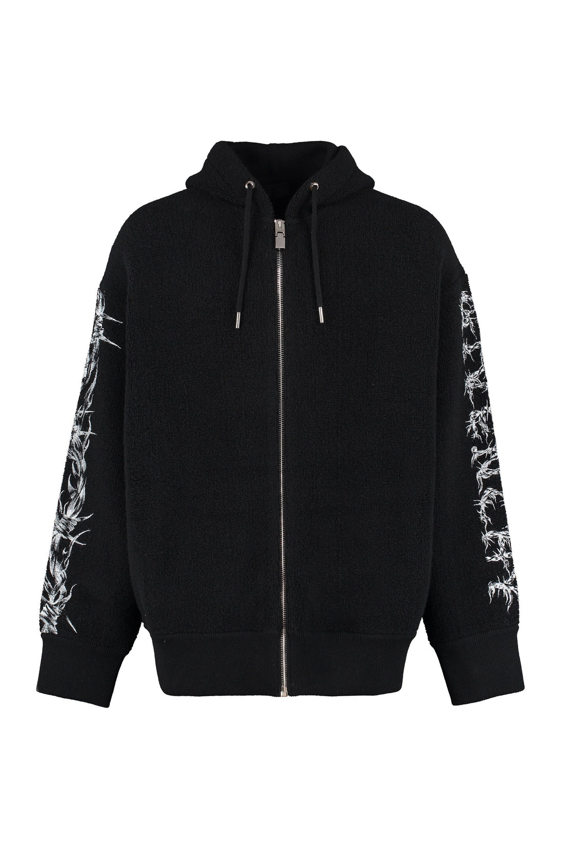 Givenchy-OUTLET-SALE-Knitted full zip hoodie-ARCHIVIST