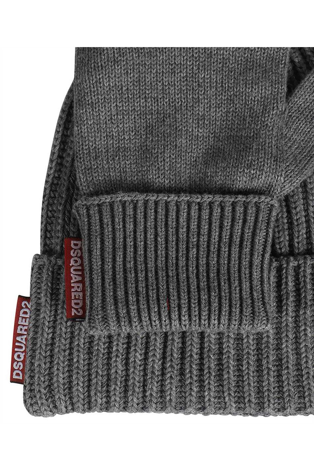 Dsquared2-OUTLET-SALE-Knitted hat and gloves set-ARCHIVIST