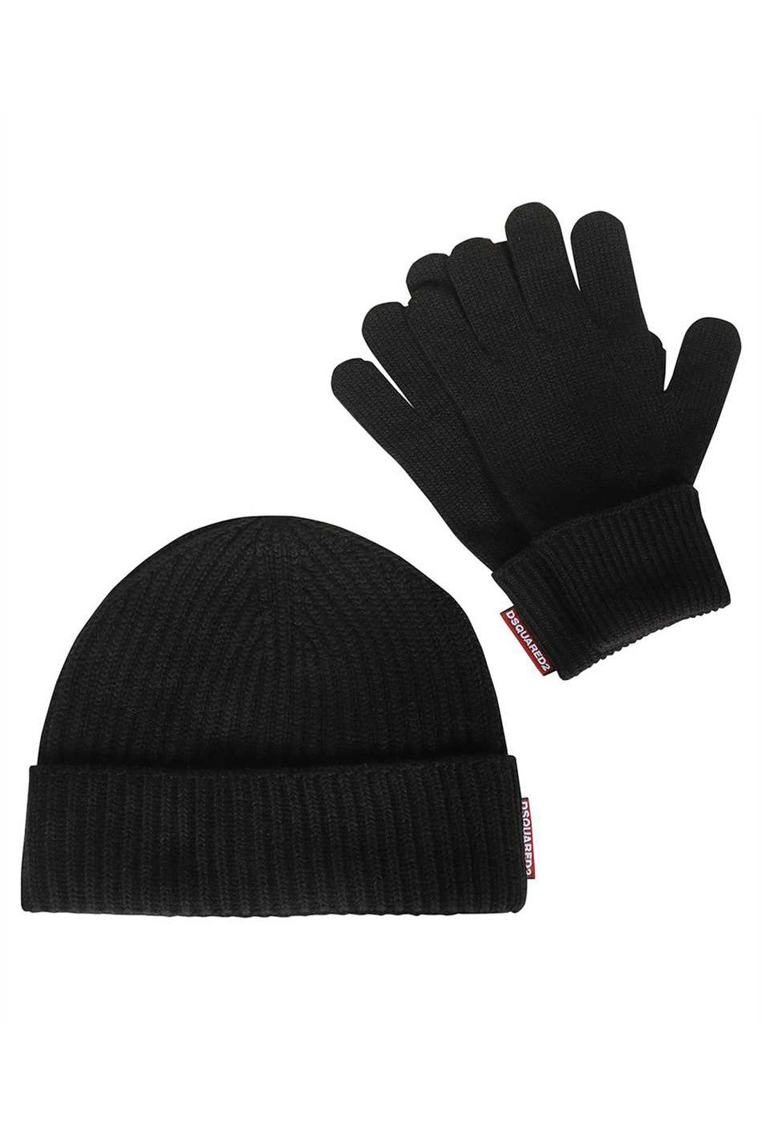 Dsquared2-OUTLET-SALE-Knitted hat and gloves set-ARCHIVIST