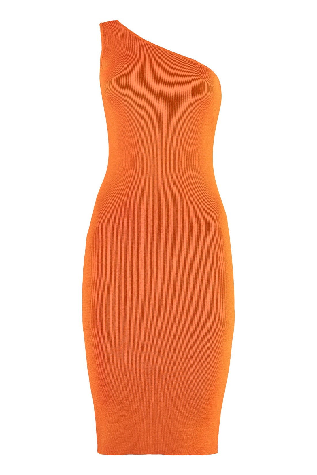 Yves Salomon-OUTLET-SALE-Knitted one shoulder dress-ARCHIVIST