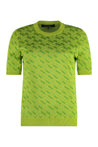 Versace-OUTLET-SALE-Knitted silk-blend t-shirt-ARCHIVIST