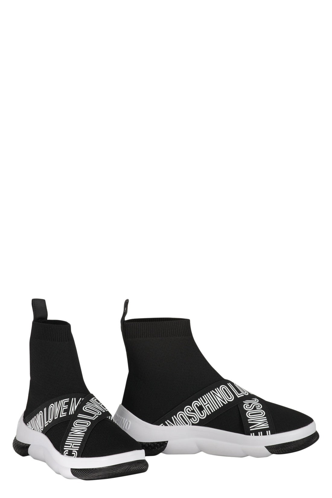 Love Moschino-OUTLET-SALE-Knitted sock-style sneakers-ARCHIVIST