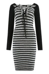 Philosophy di Lorenzo Serafini-OUTLET-SALE-Knitted striped dress-ARCHIVIST