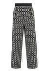 Elisabetta Franchi-OUTLET-SALE-Knitted wide-leg trousers-ARCHIVIST