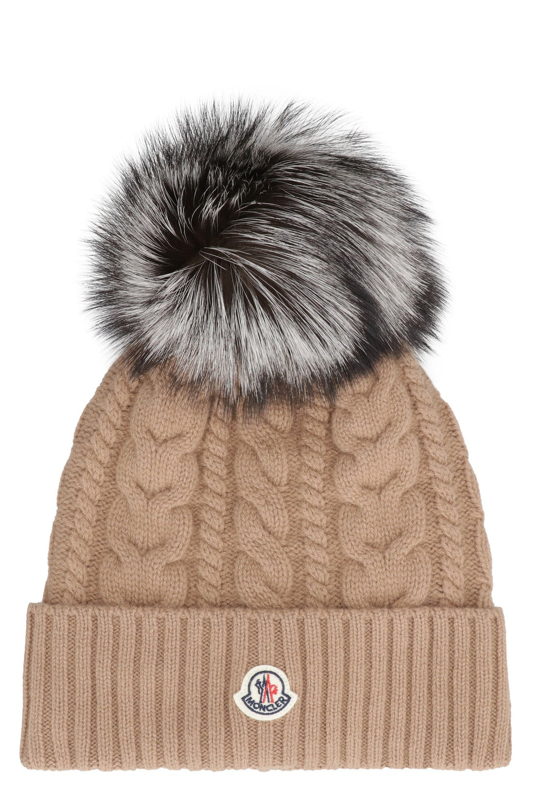 Moncler Grenoble-OUTLET-SALE-Knitted wool hat with pom-pom-ARCHIVIST