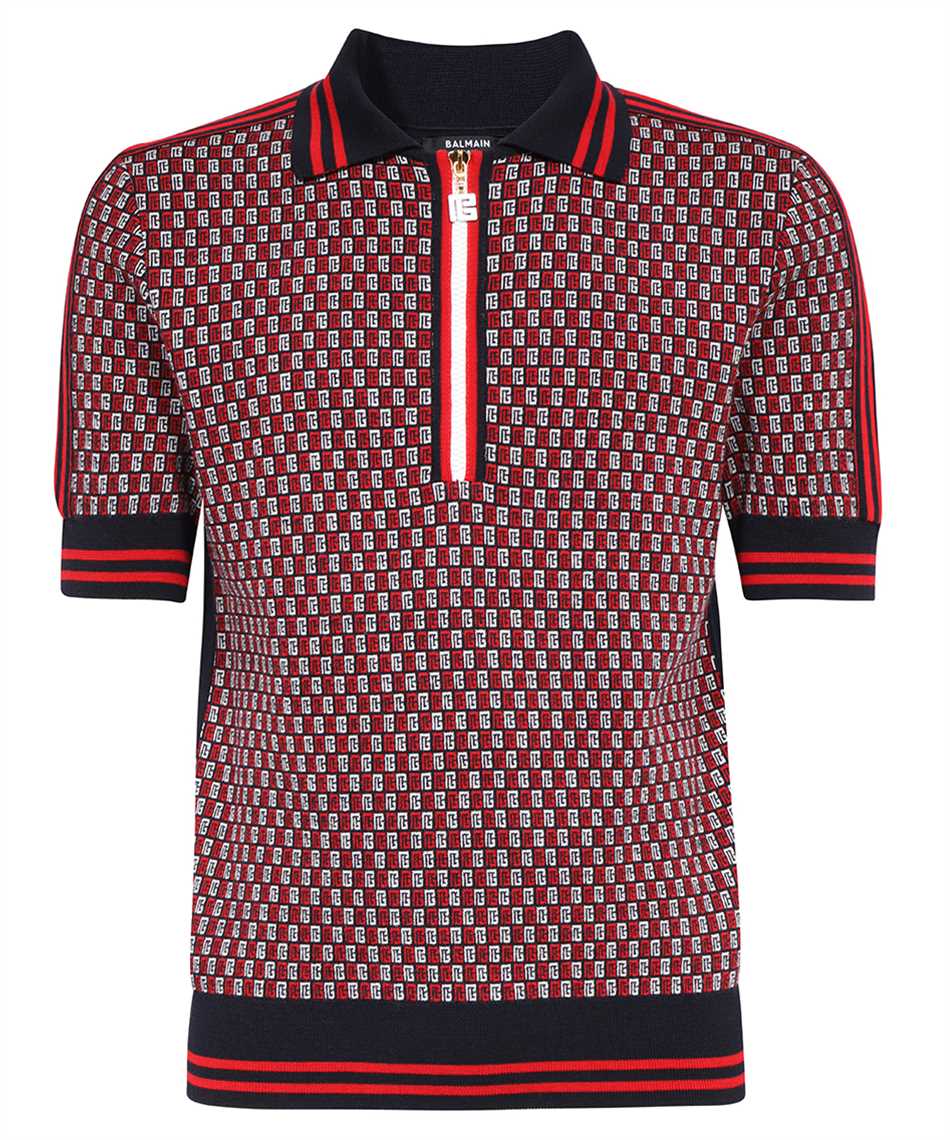 Balmain-OUTLET-SALE-Knitted wool polo shirt-ARCHIVIST