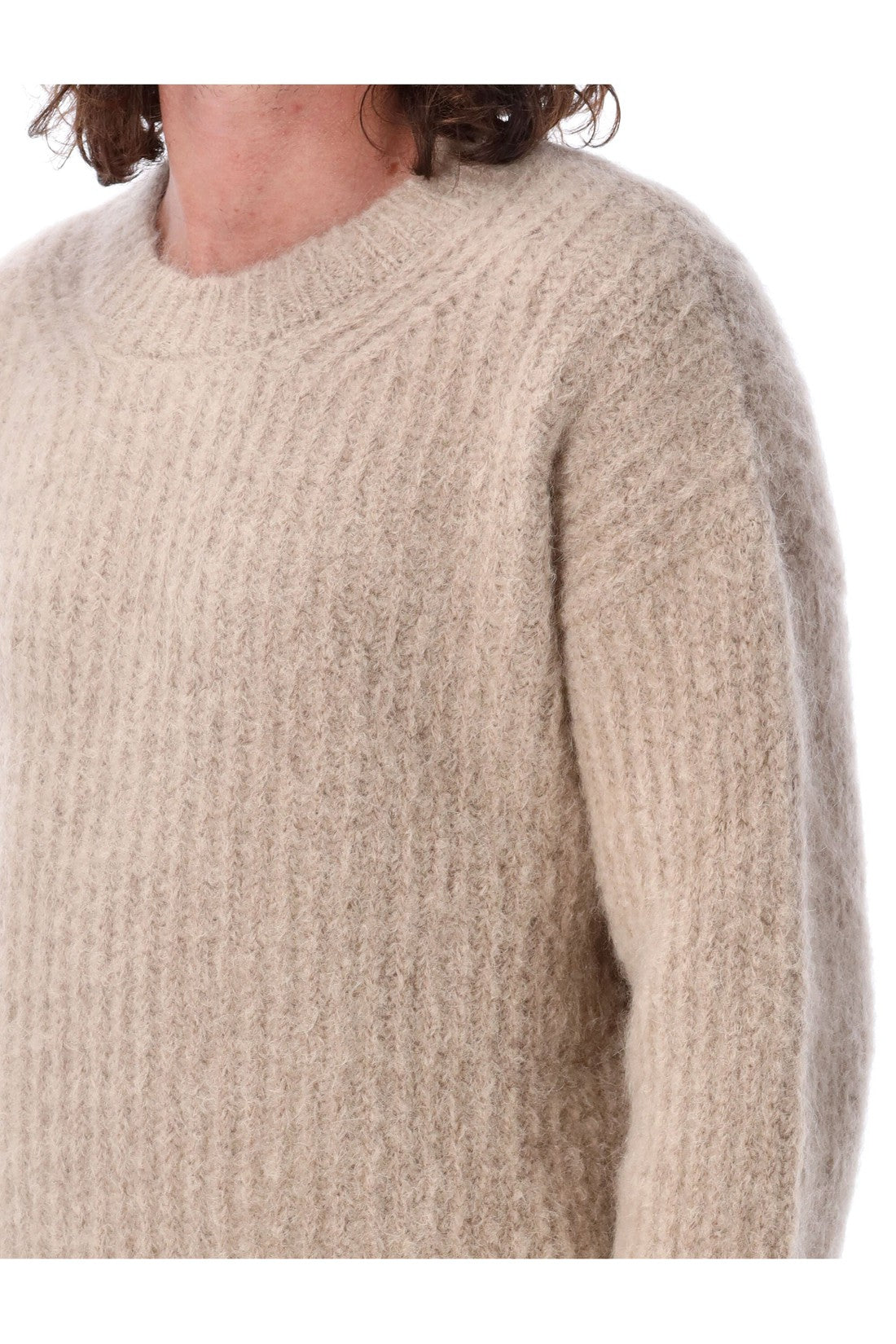 Ami Paris-OUTLET-SALE-Knitwear BEIGE-ARCHIVIST