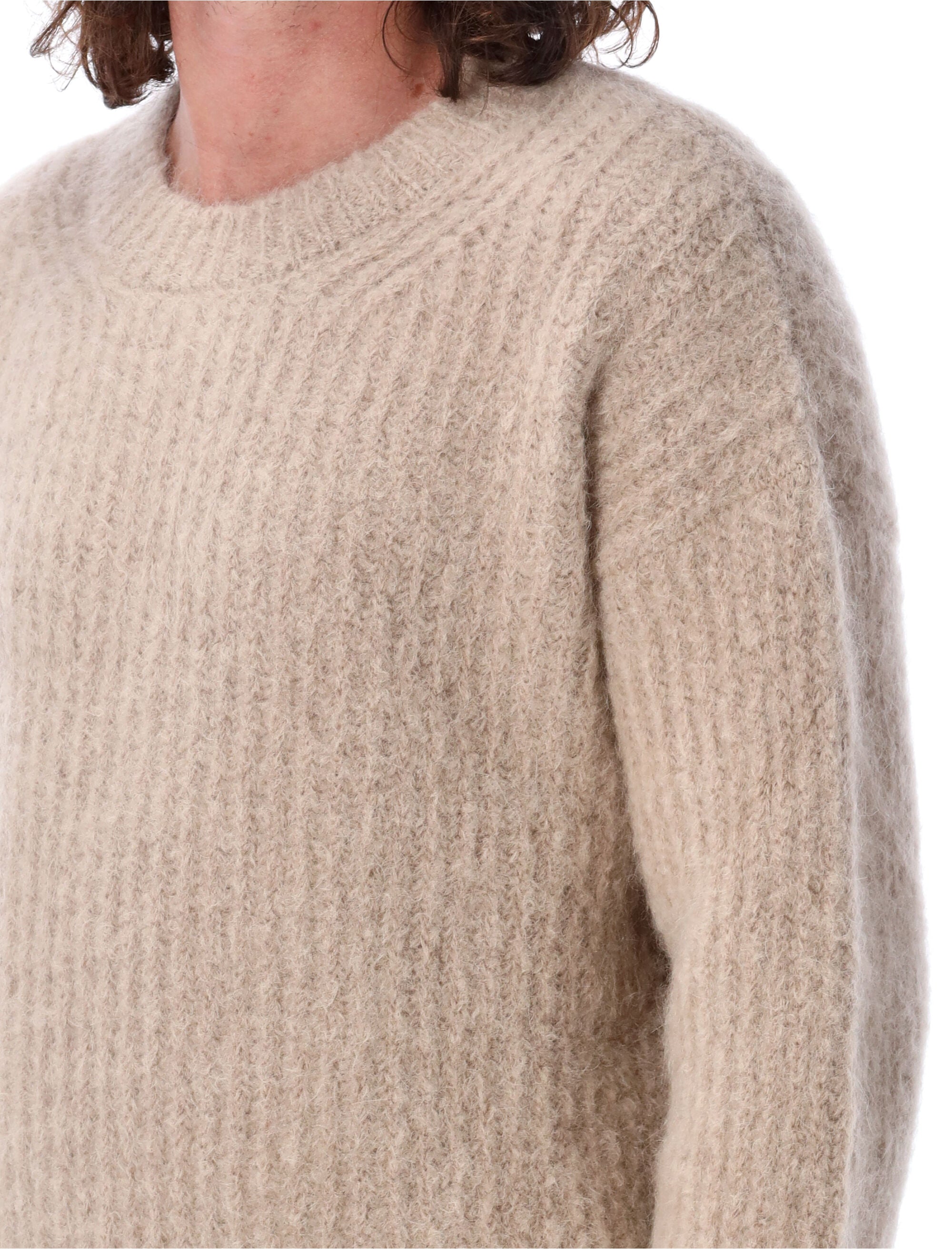 AMI PARIS-OUTLET-SALE-Knitwear BEIGE-ARCHIVIST