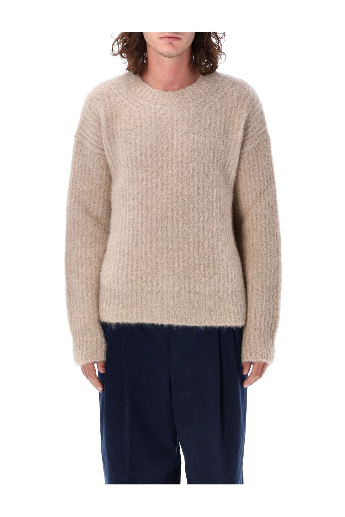 Ami Paris-OUTLET-SALE-Knitwear BEIGE-ARCHIVIST