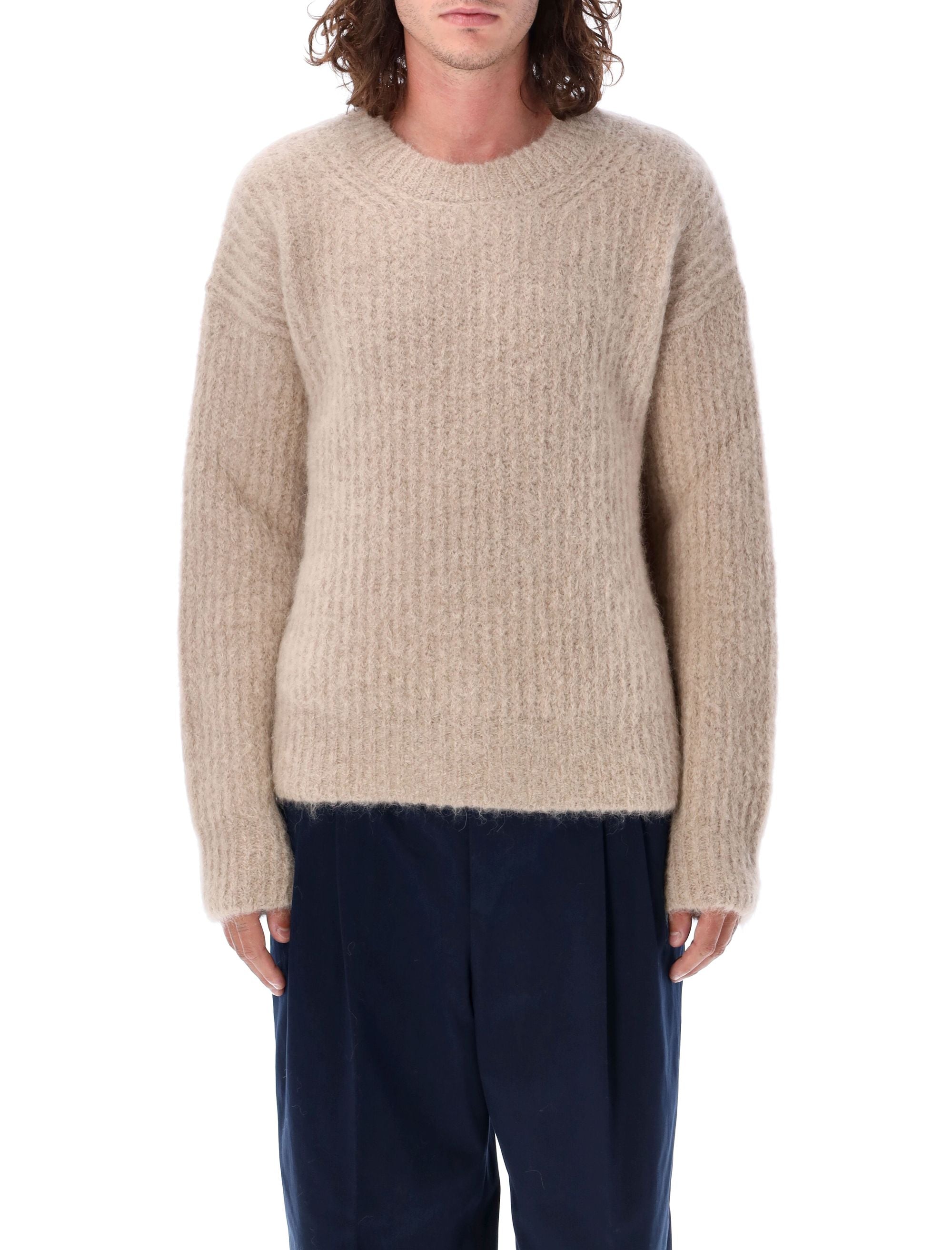 AMI PARIS-OUTLET-SALE-Knitwear BEIGE-ARCHIVIST