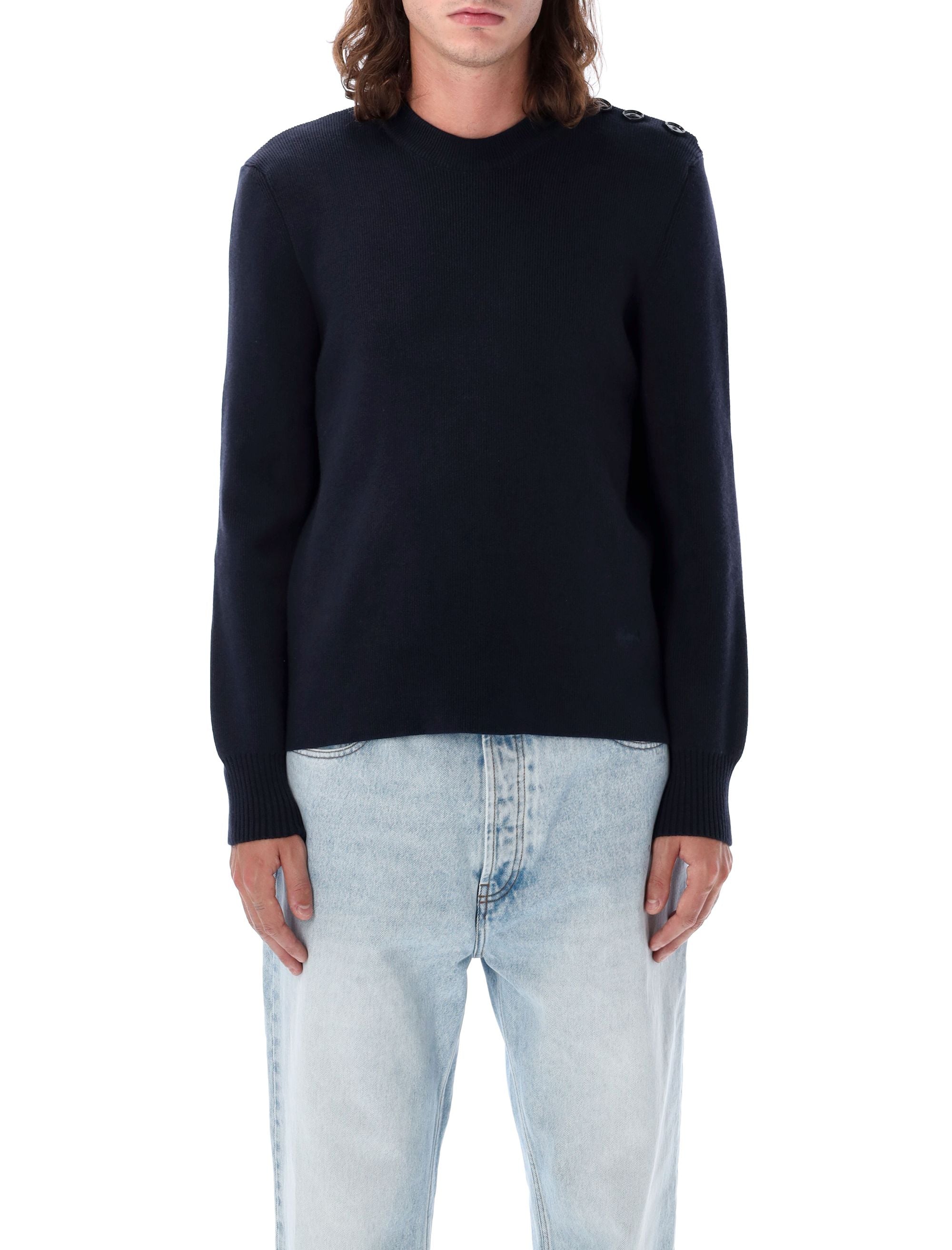 AMI PARIS-OUTLET-SALE-Knitwear BLAU-ARCHIVIST