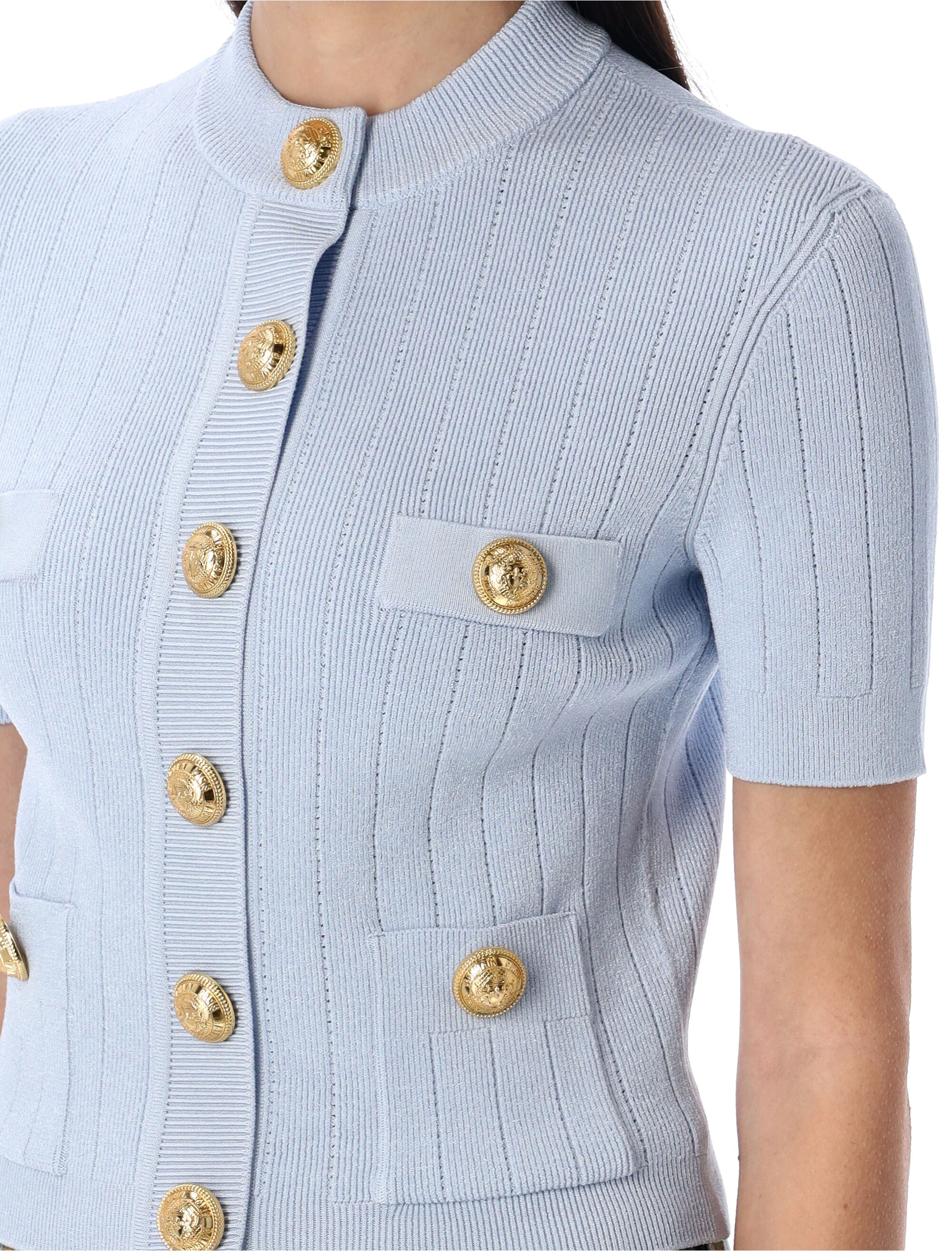 Balmain-OUTLET-SALE-Knitwear BLAU-ARCHIVIST