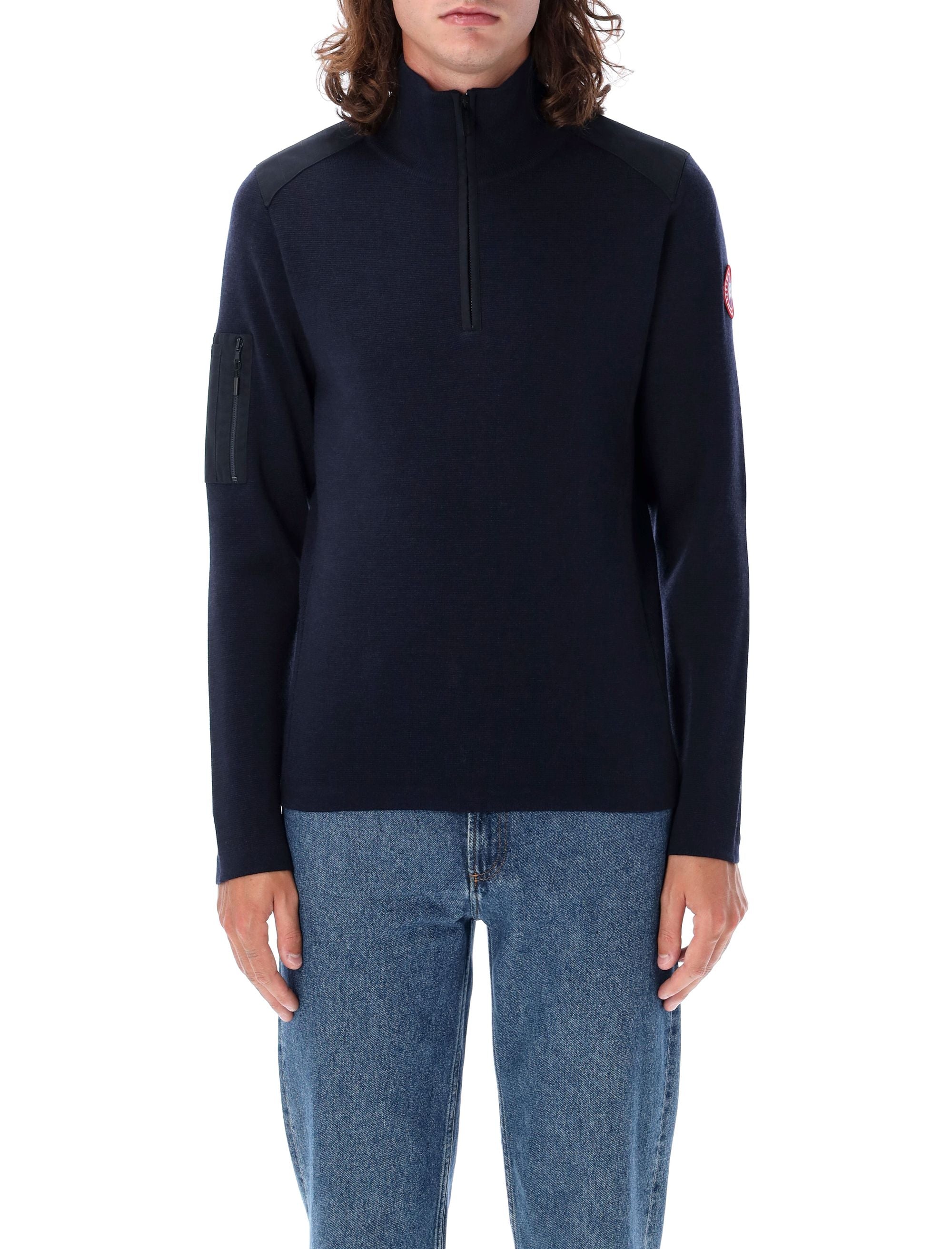 CANADA GOOSE-OUTLET-SALE-Knitwear BLAU-ARCHIVIST