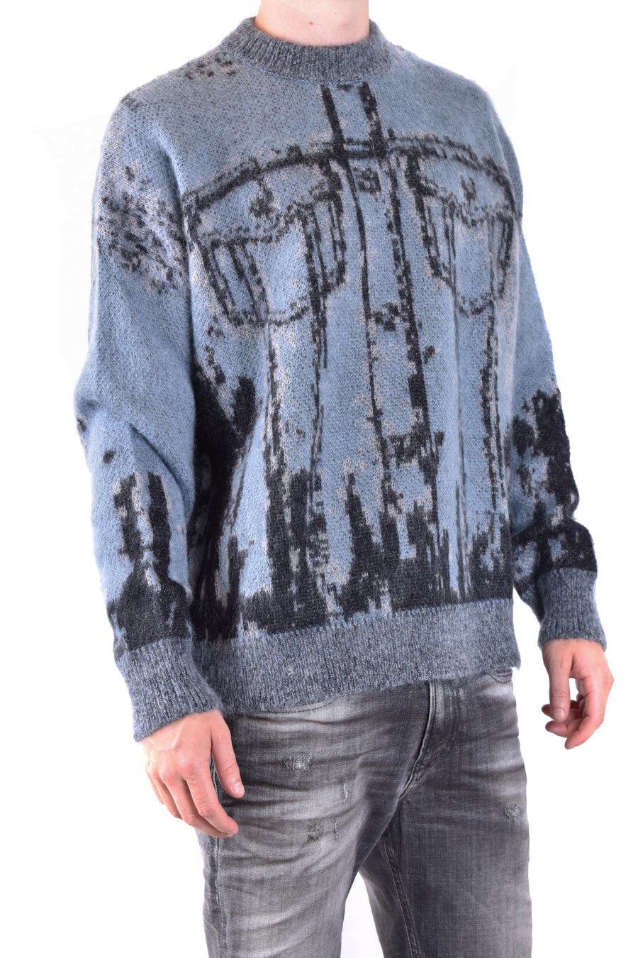 DIESEL-OUTLET-SALE-Knitwear BLAU-ARCHIVIST