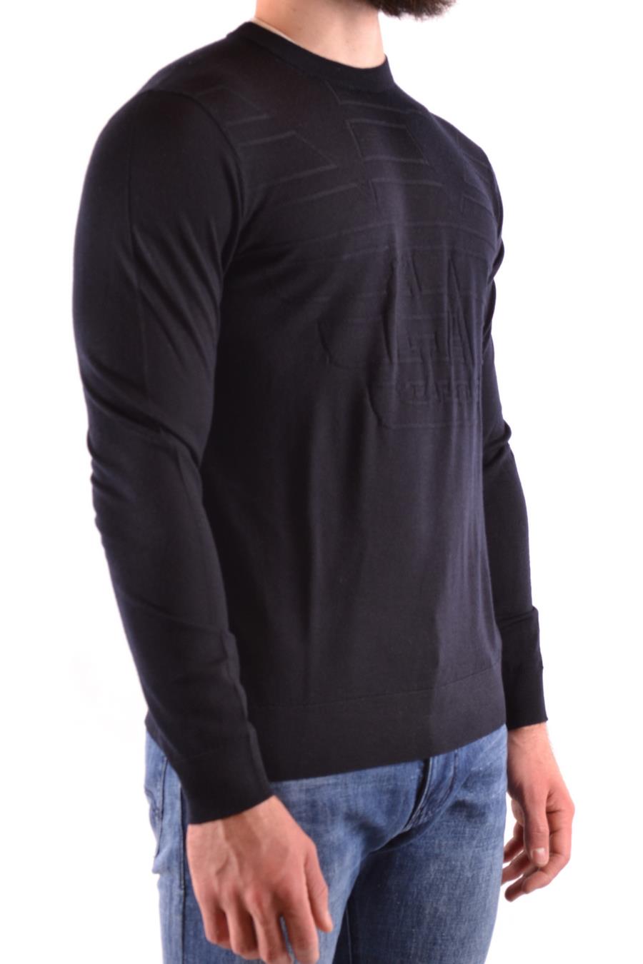 EMPORIO ARMANI-OUTLET-SALE-Knitwear BLAU-ARCHIVIST