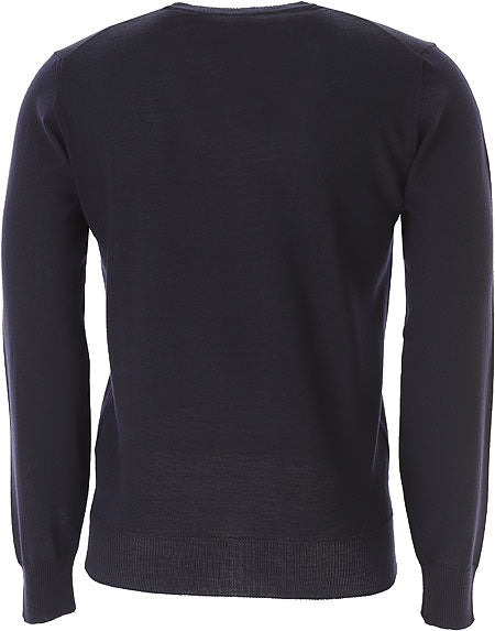 Emporio Armani-OUTLET-SALE-Knitwear BLAU-ARCHIVIST