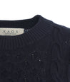 KAOS-OUTLET-SALE-Knitwear BLAU-ARCHIVIST