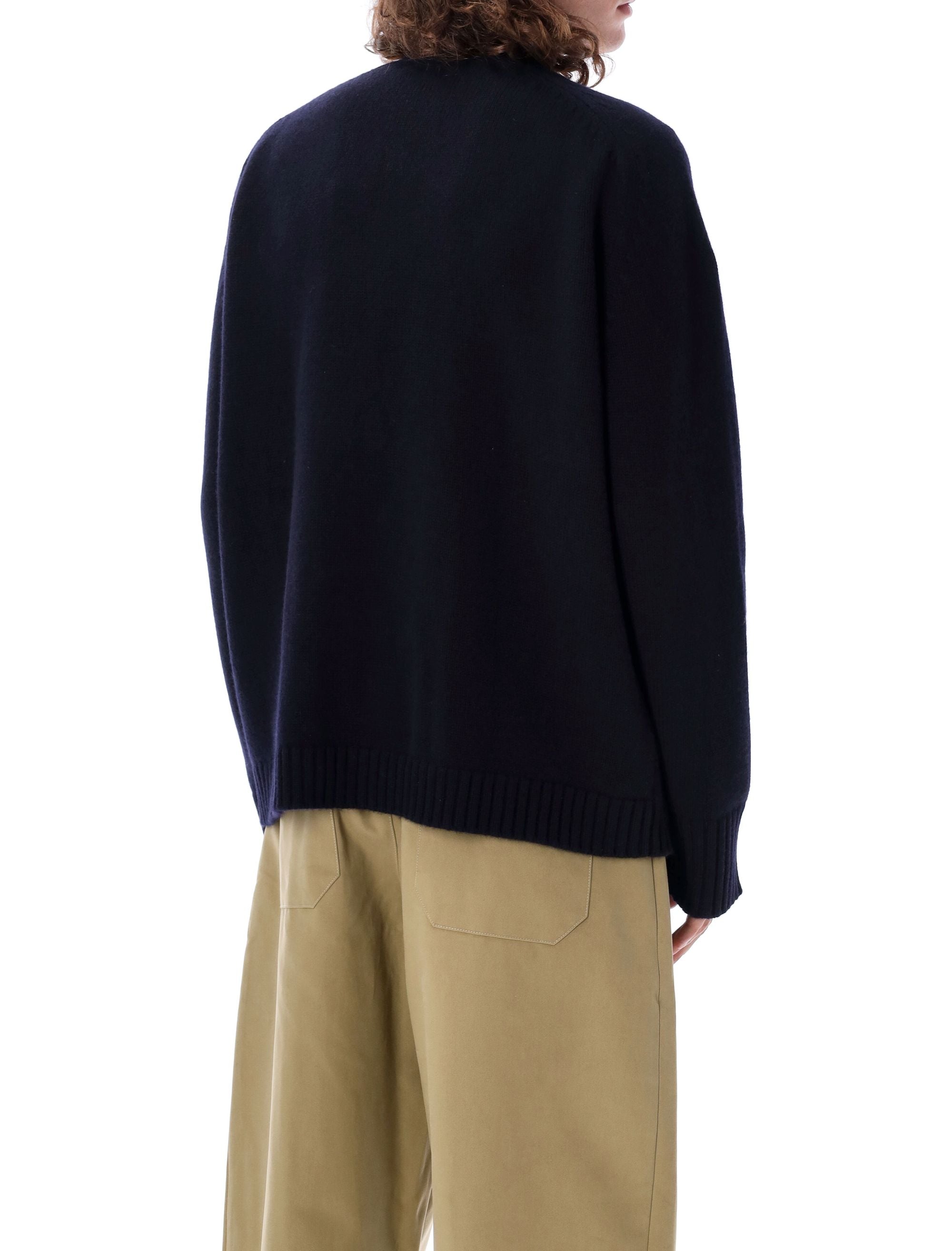 STUDIO NICHOLSON-OUTLET-SALE-Knitwear BLAU-ARCHIVIST