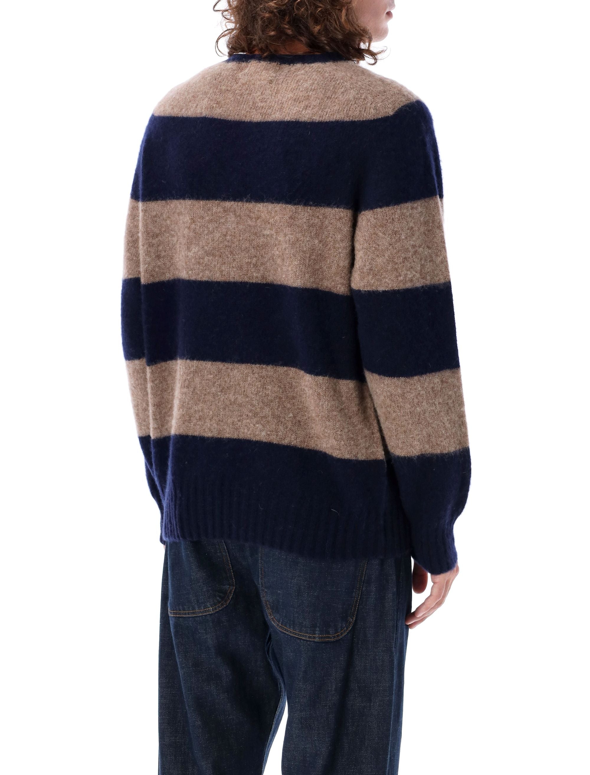 YMC-OUTLET-SALE-Knitwear BLAU-ARCHIVIST