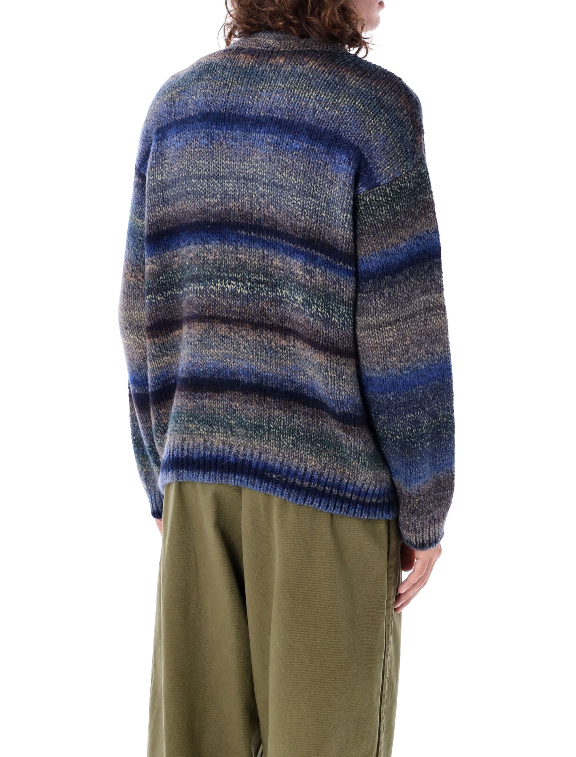 YMC-OUTLET-SALE-Knitwear BLAU-ARCHIVIST