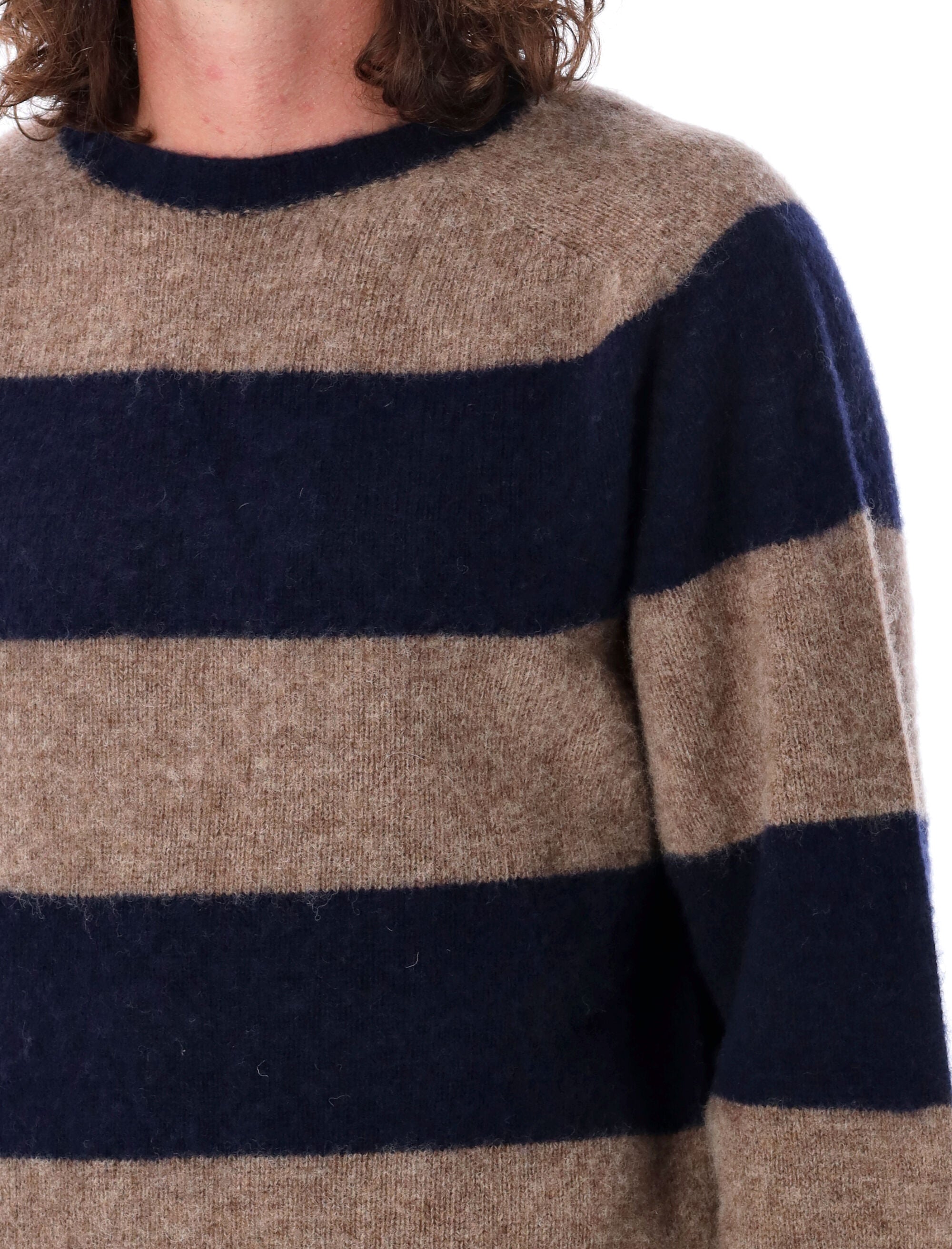 YMC-OUTLET-SALE-Knitwear BLAU-ARCHIVIST