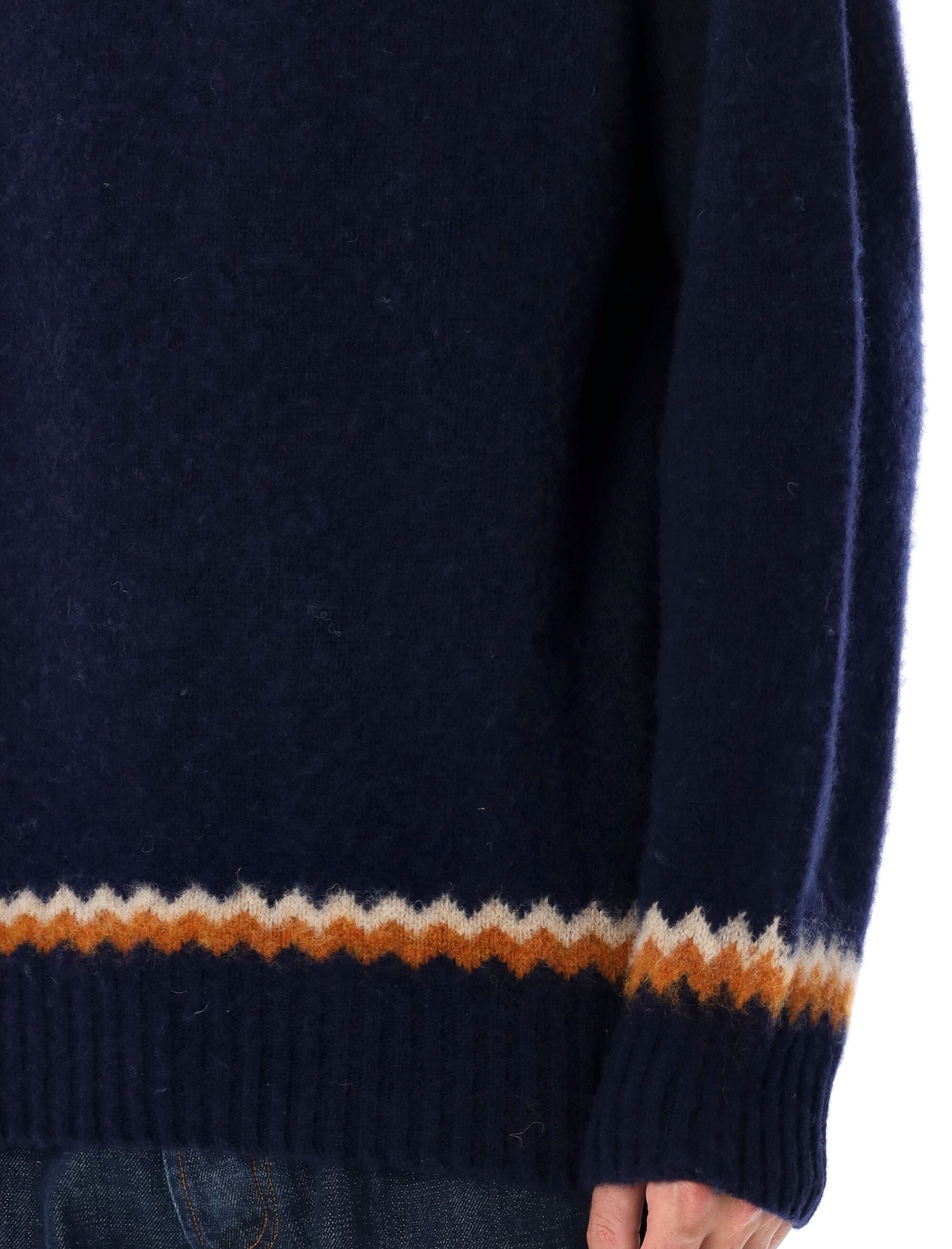 YMC-OUTLET-SALE-Knitwear BLAU-ARCHIVIST