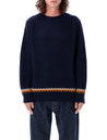 YMC-OUTLET-SALE-Knitwear BLAU-ARCHIVIST