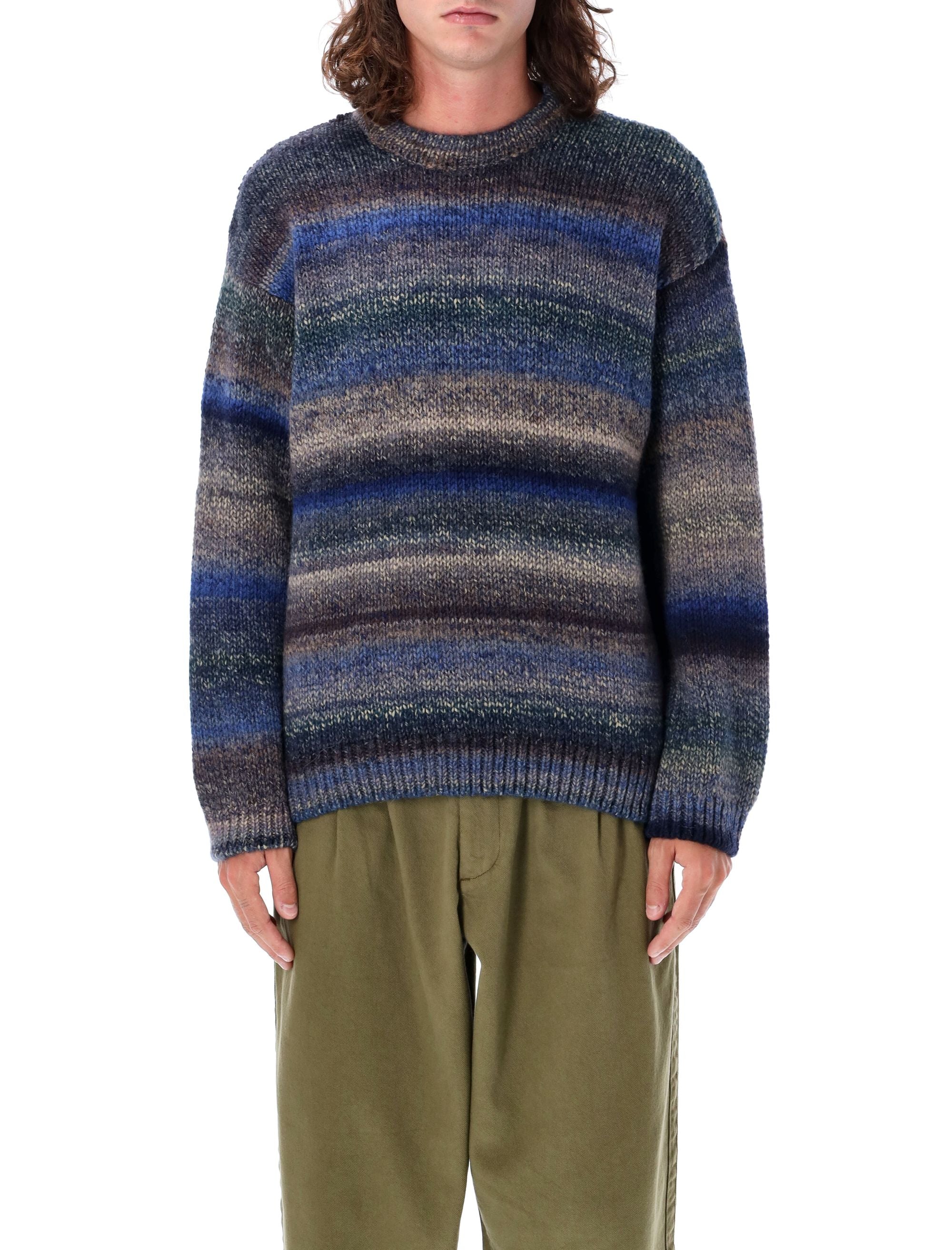 YMC-OUTLET-SALE-Knitwear BLAU-ARCHIVIST