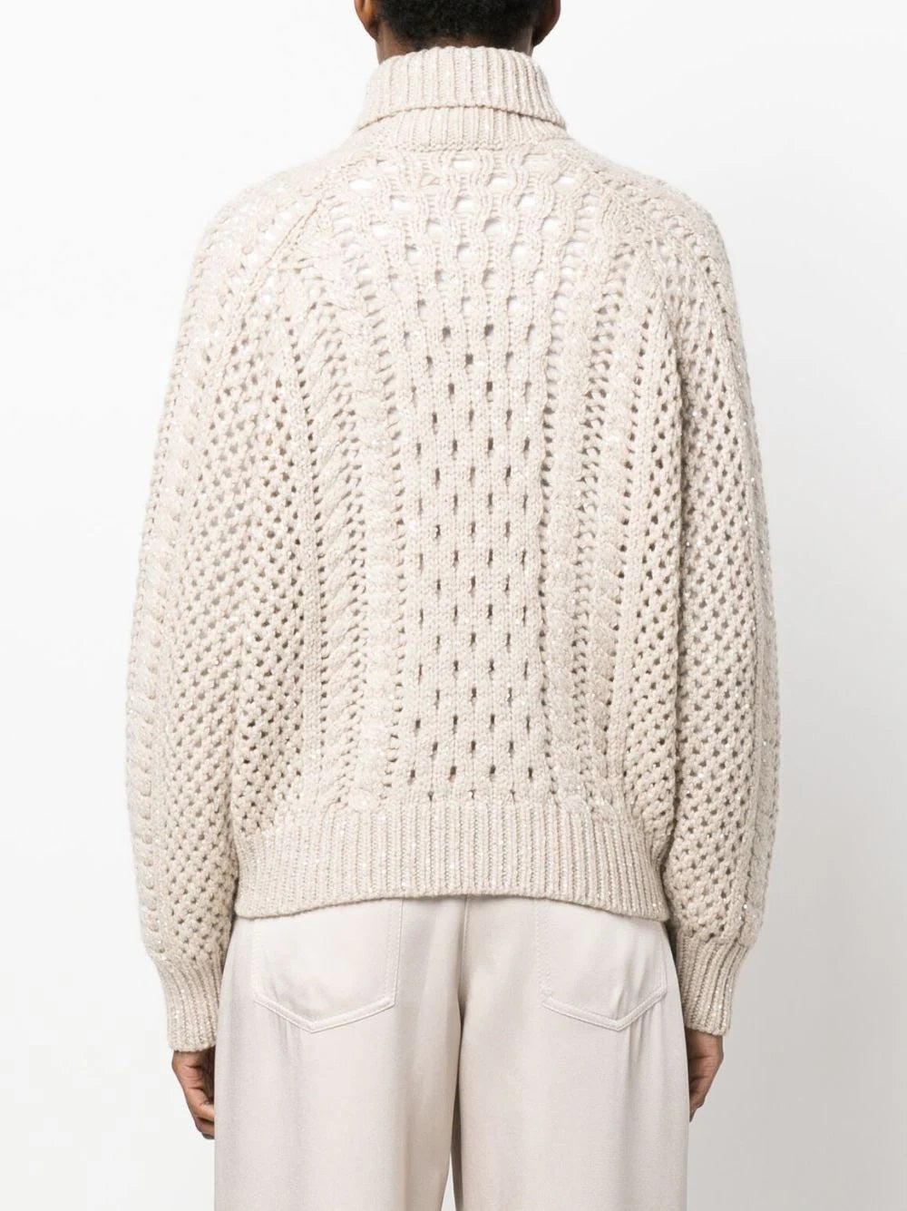 BRUNELLO CUCINELLI-OUTLET-SALE-Knitwear Beige-ARCHIVIST