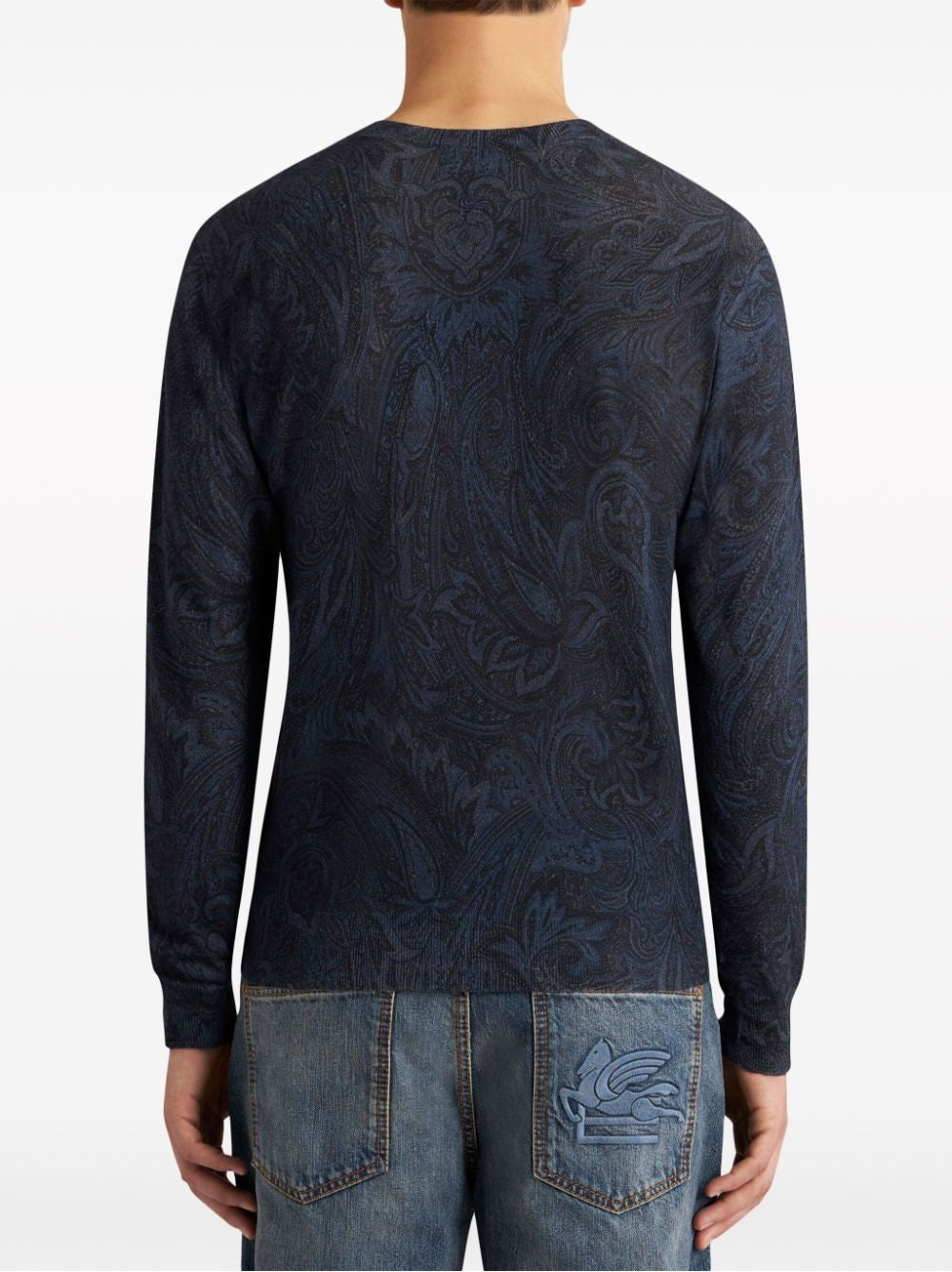 ETRO-OUTLET-SALE-Knitwear Blau-ARCHIVIST