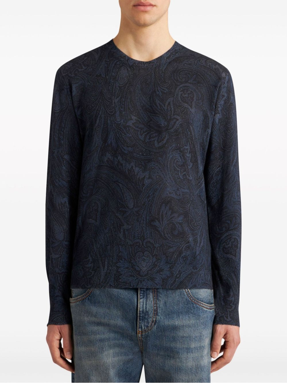 ETRO-OUTLET-SALE-Knitwear Blau-ARCHIVIST