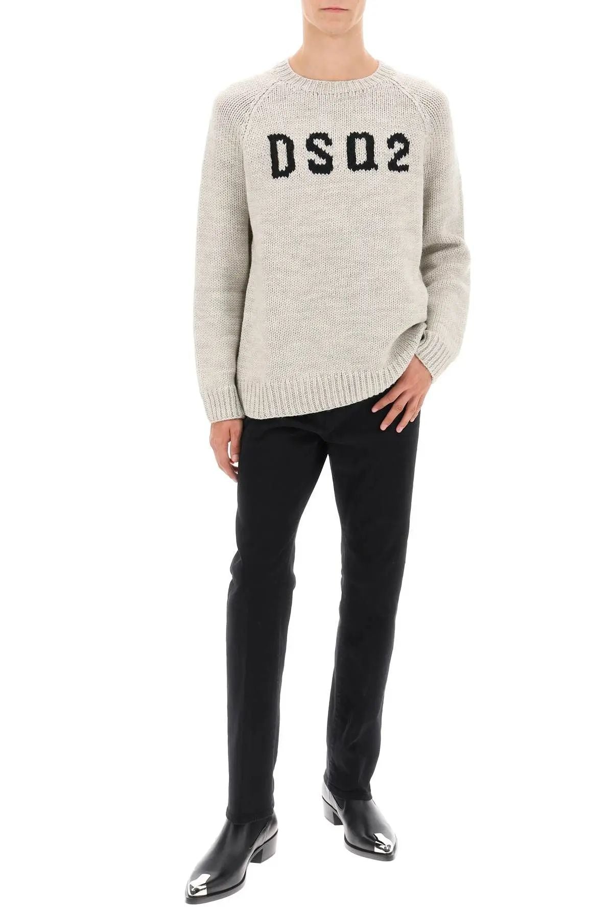 DSQUARED2-OUTLET-SALE-Knitwear GRAU-ARCHIVIST