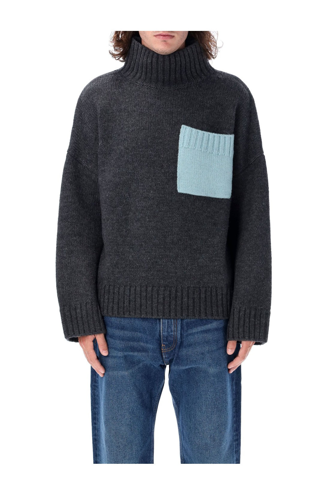 JW ANDERSON-OUTLET-SALE-Knitwear GRAU-ARCHIVIST