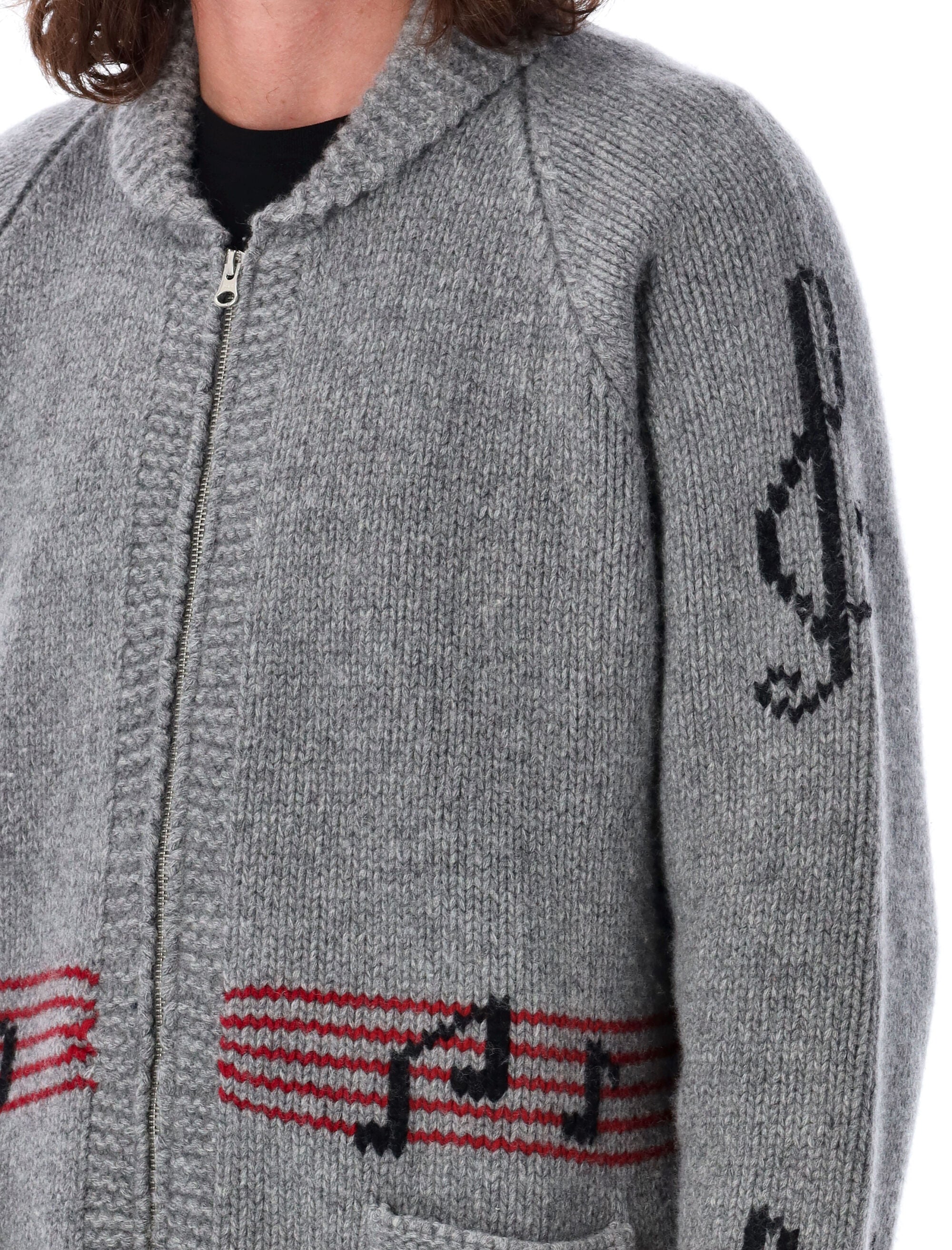 YMC-OUTLET-SALE-Knitwear GRAU-ARCHIVIST