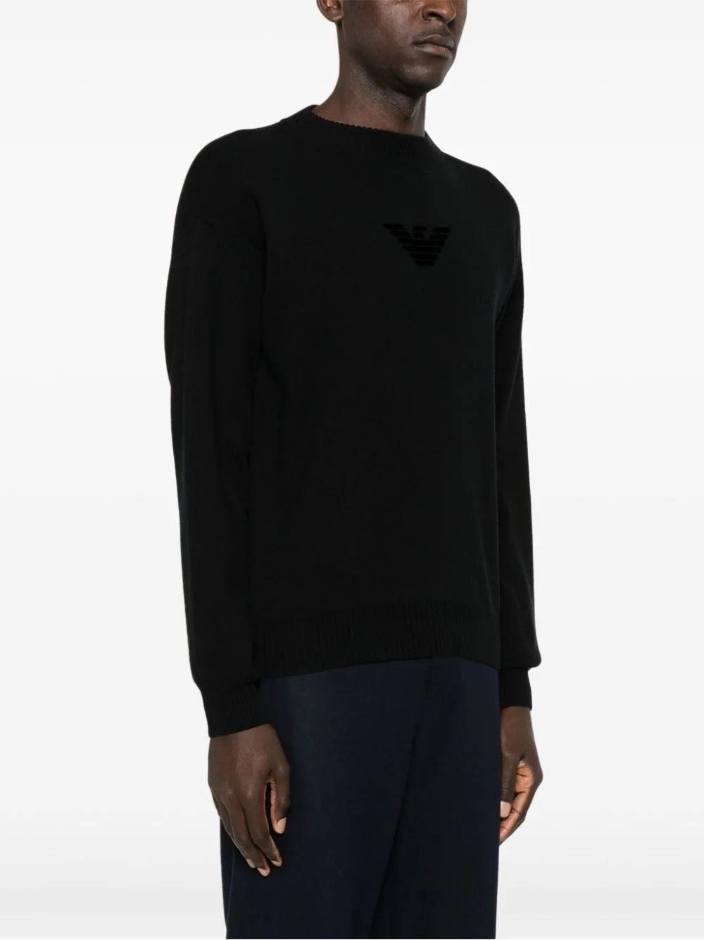 EMPORIO ARMANI-OUTLET-SALE-Knitwear SCHWARZ-ARCHIVIST