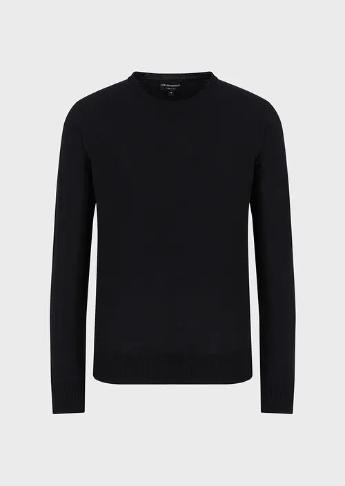 Emporio Armani-OUTLET-SALE-Knitwear SCHWARZ-ARCHIVIST