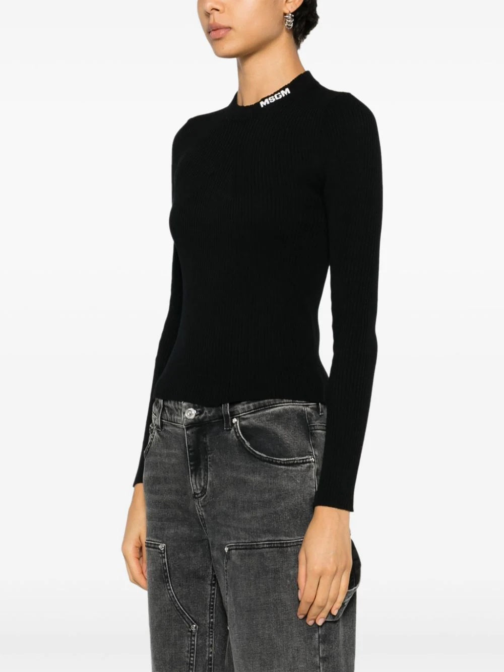 MSGM-OUTLET-SALE-Knitwear SCHWARZ-ARCHIVIST