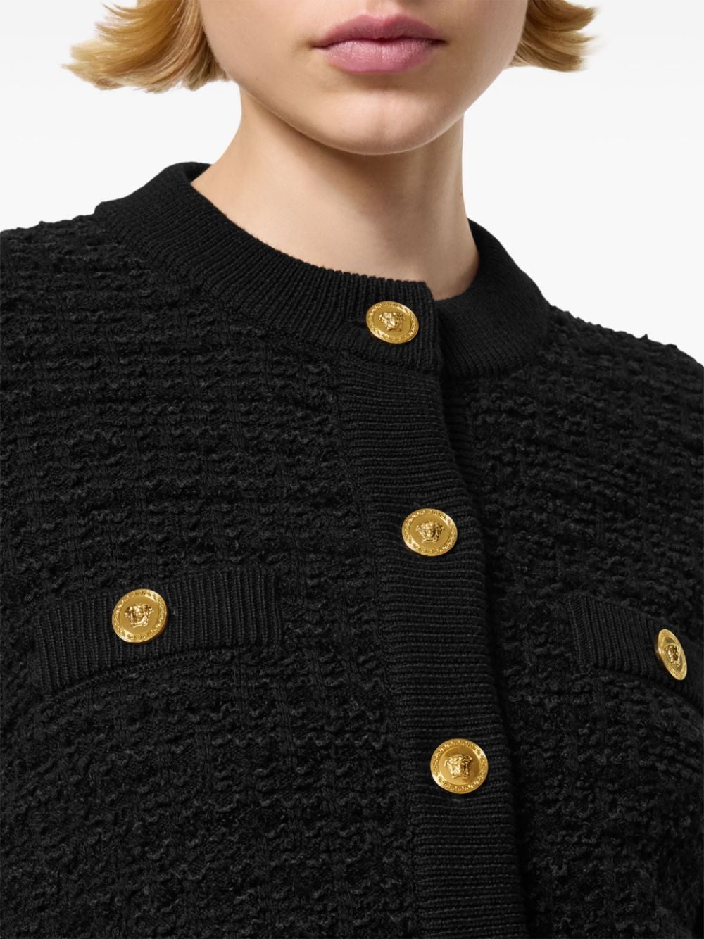 Versace-OUTLET-SALE-Knitwear SCHWARZ-ARCHIVIST