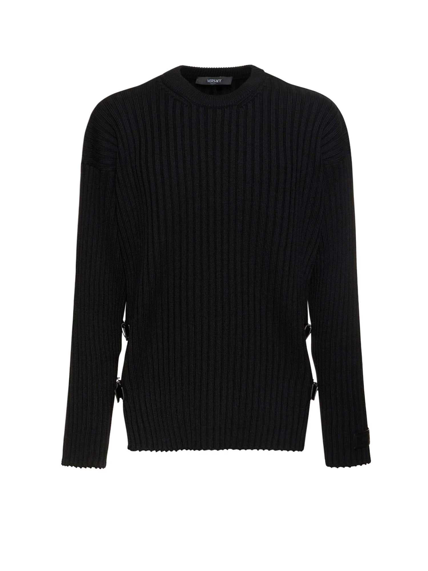 Versace-OUTLET-SALE-Knitwear SCHWARZ-ARCHIVIST