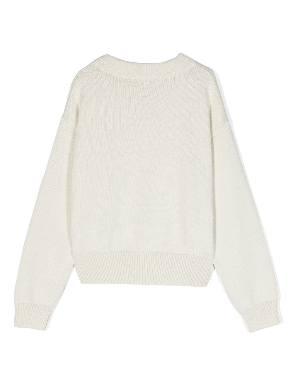 Moschino Kids-OUTLET-SALE-Knitwear WEISS-ARCHIVIST