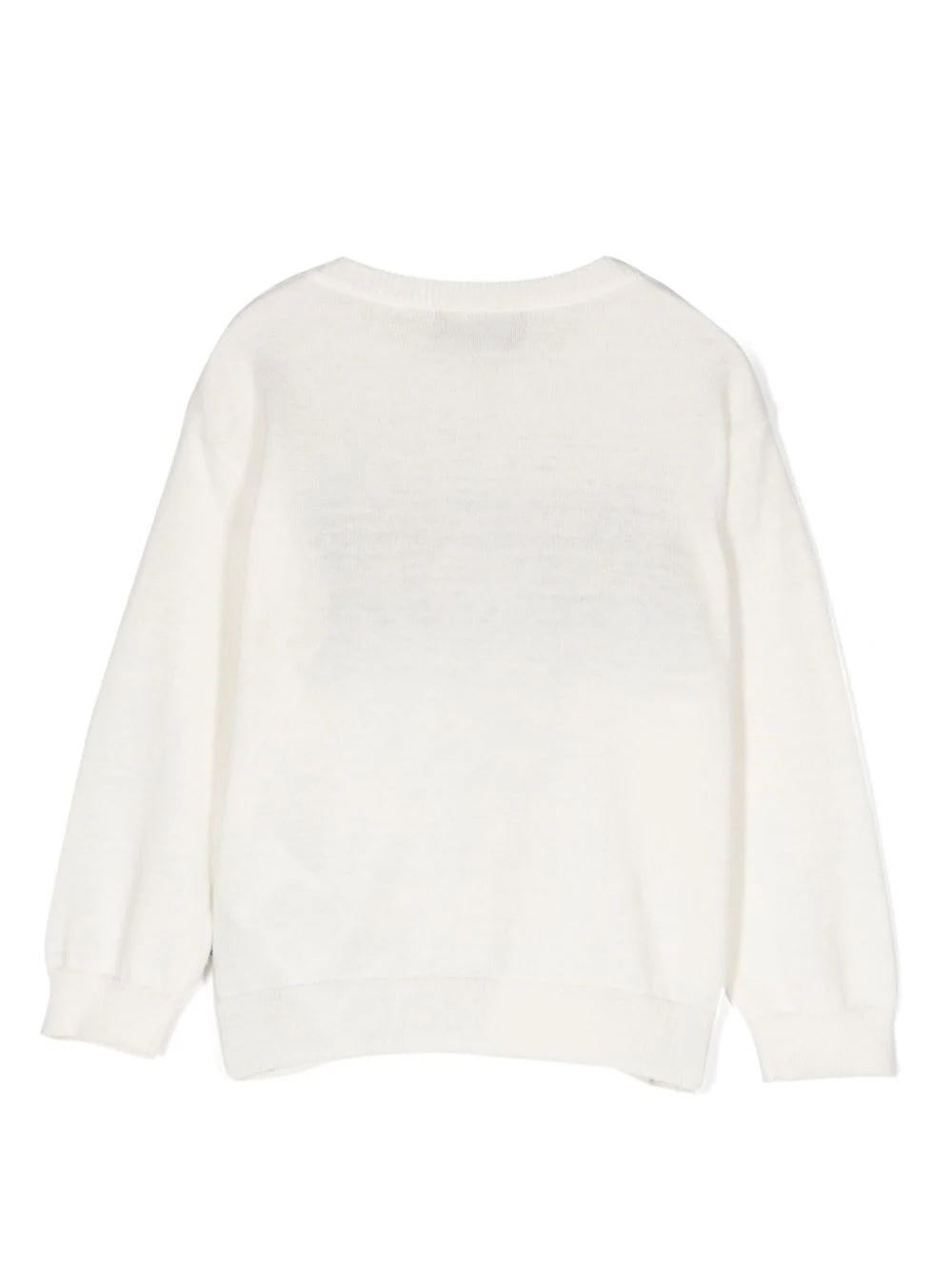 Moschino Kids-OUTLET-SALE-Knitwear WEISS-ARCHIVIST